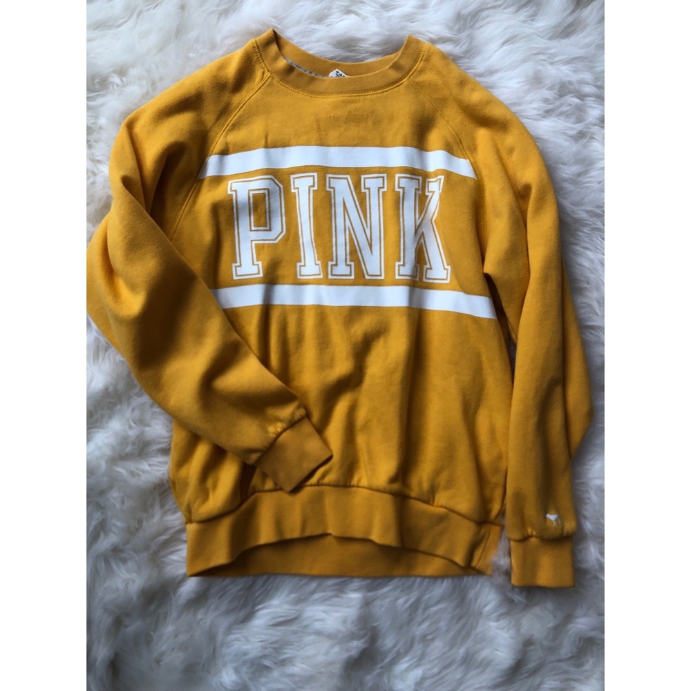 PINK brand yellow sweater
